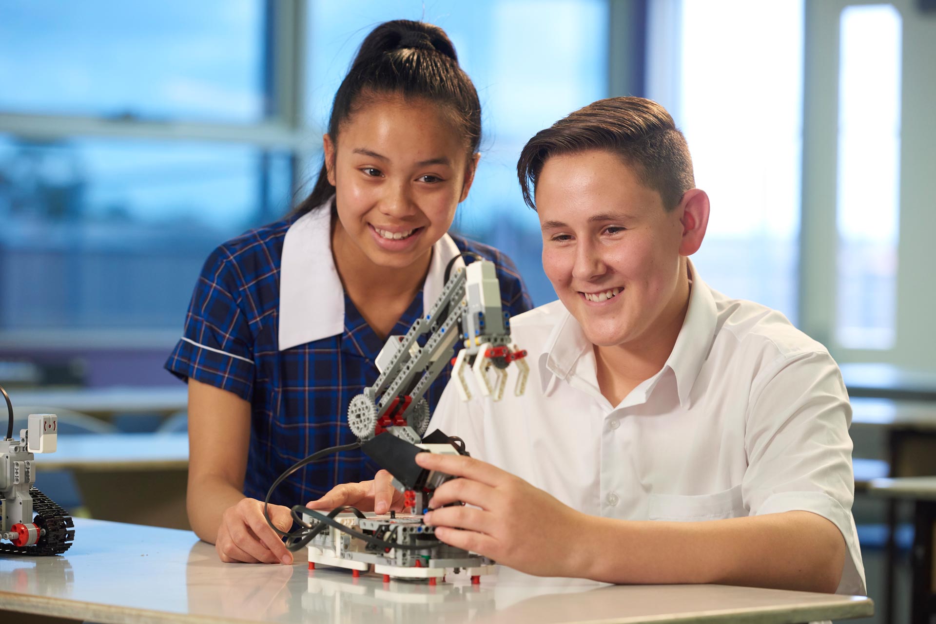 Robotics students